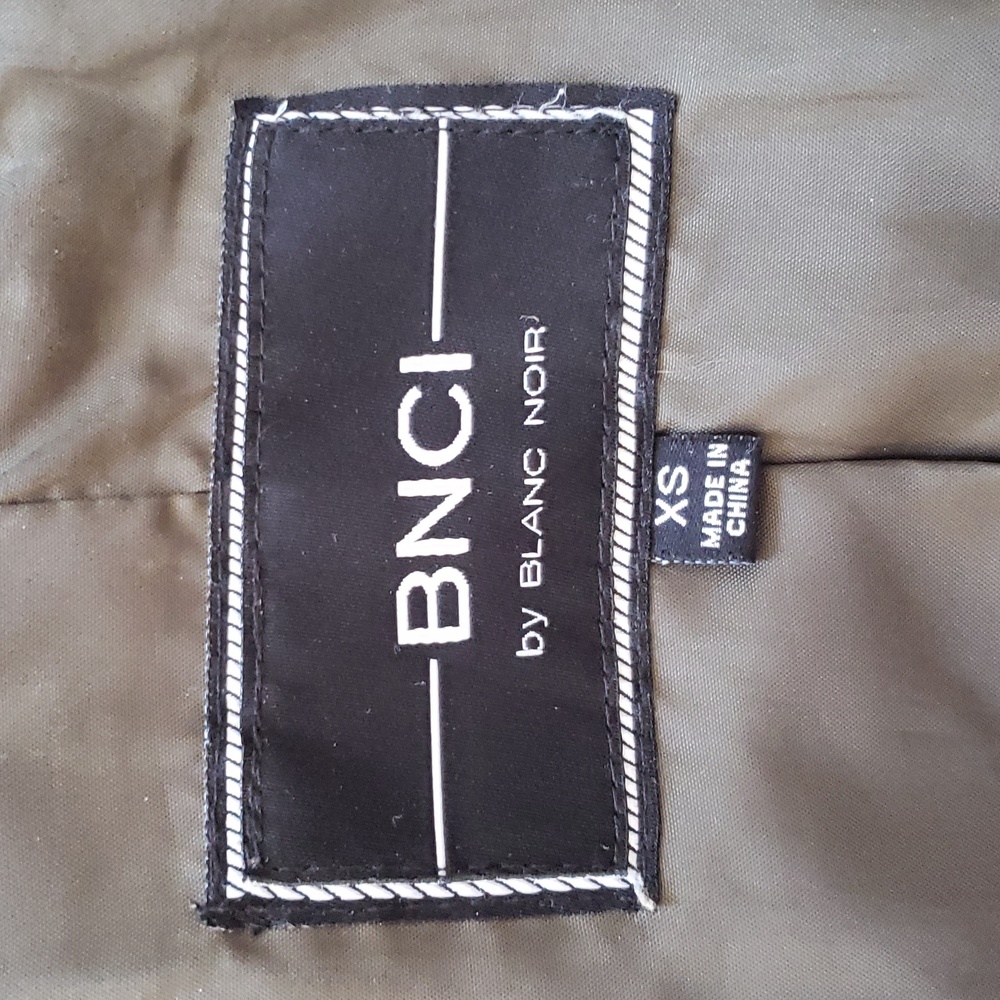 BNCI Hunter Olive Green Utility Jacket XS Technical Canvas Funnel Neck Zip Front - Picture 15 of 16